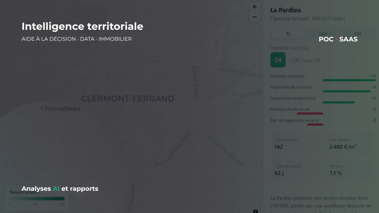 Aperçu du projet SaaS immobilier