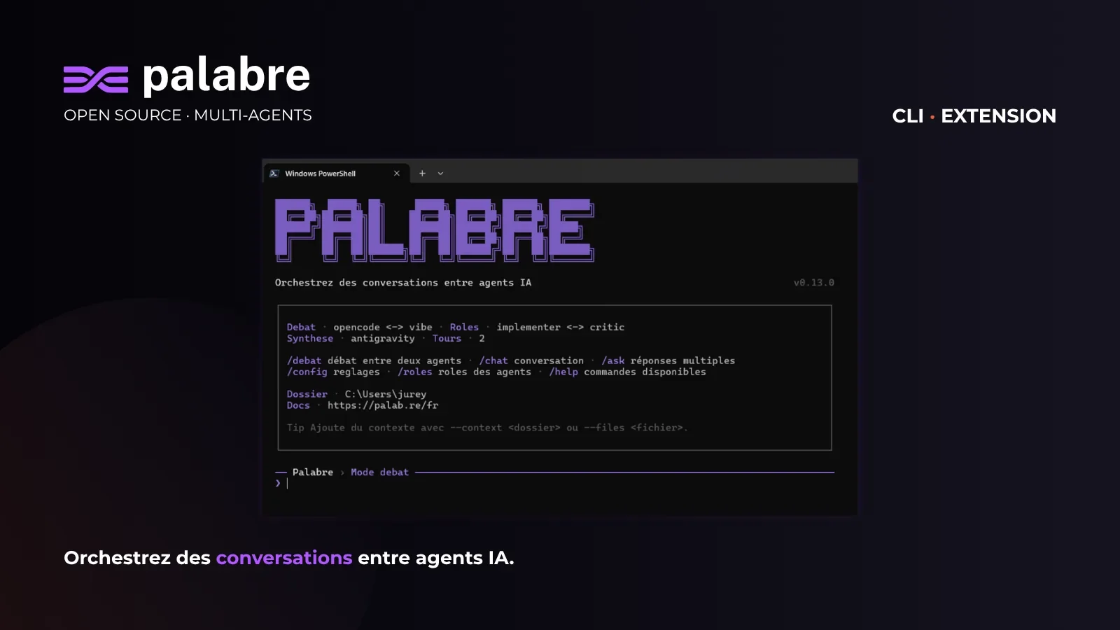 Aperçu du projet Palabre